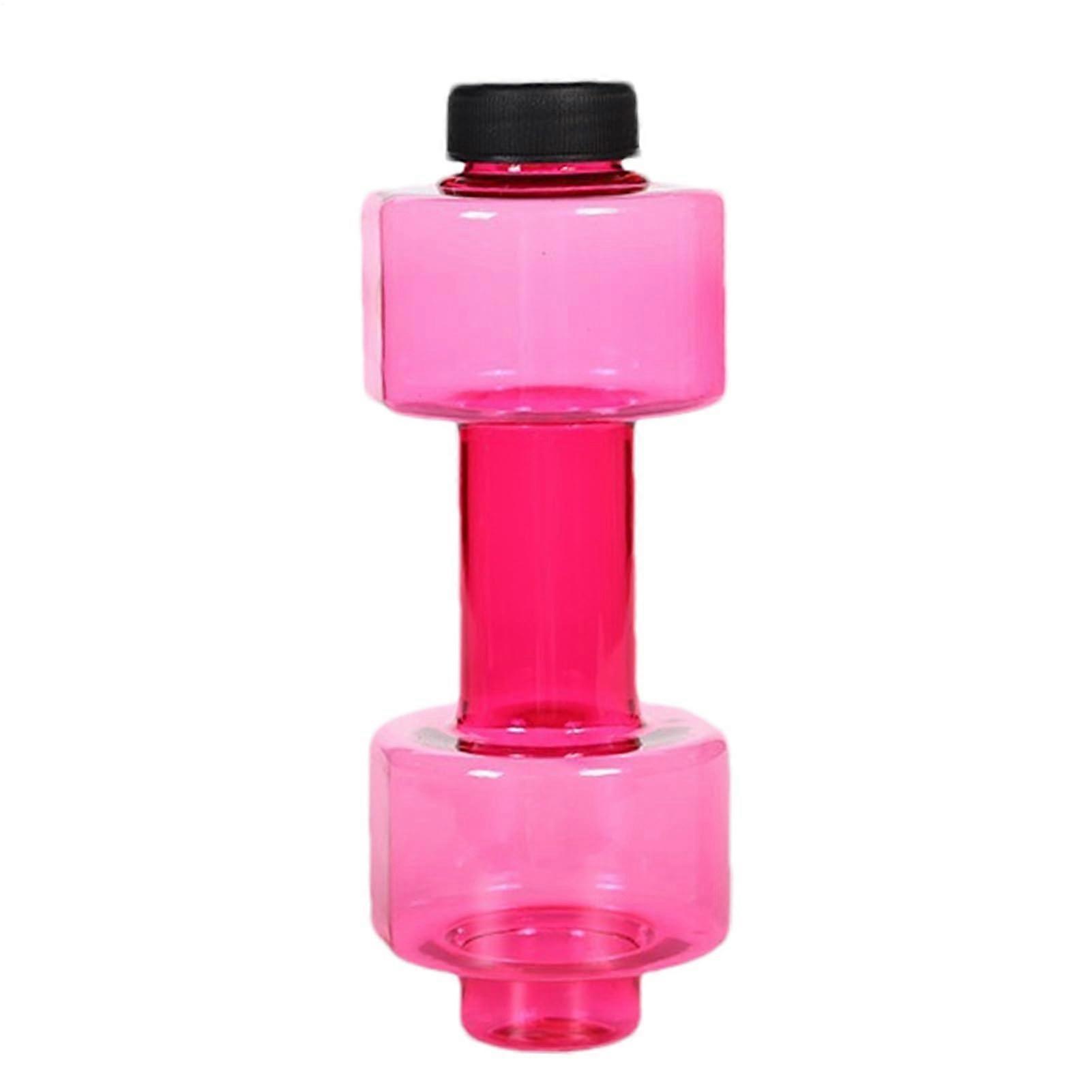 Dumbbell Drink Water Exercise Bottle 550/1500ml, Leak-Proof Lid, Red Dumbbell-Shaped Water Container, Large Capacity