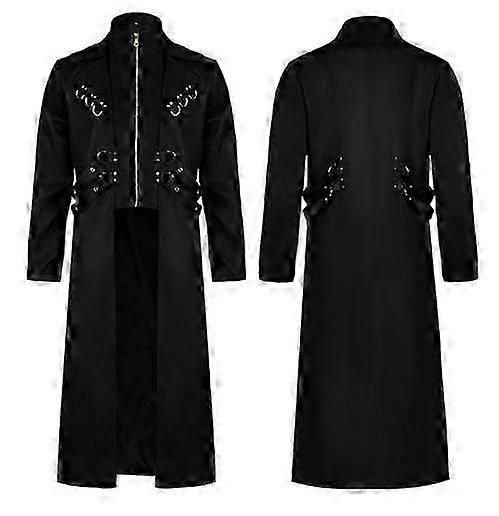 Men's Steampunk Thin Jacket Casual Gothic Jackets