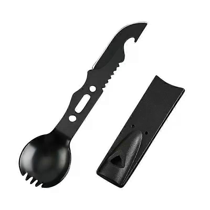 Multi Function tableware spoon multi tool can opener flatware Portable bottle cutlery multitool camp utensil fork Spork stainles