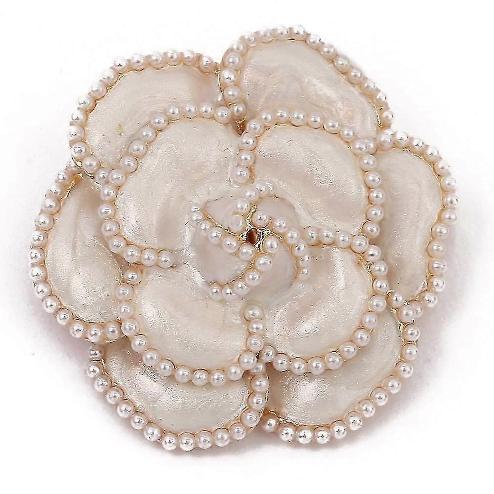 Blumenbrosche Emaille Brosche Imitation Perlenbrosche