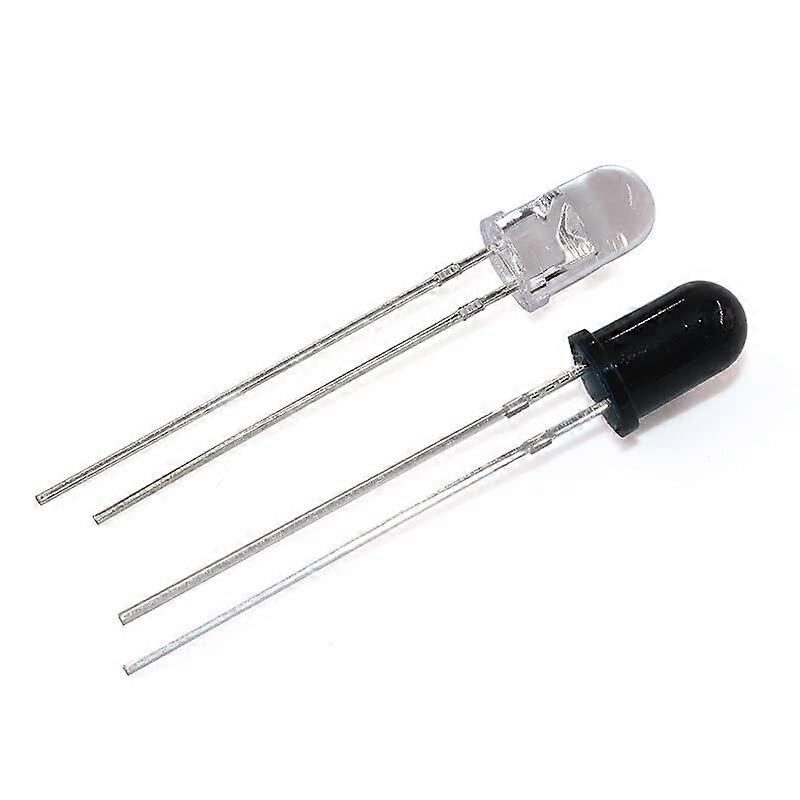 Infrared Diodes 20 Pack 850nm 5mm Round Emitting And Receiving Diode, Ideal For IR Projects