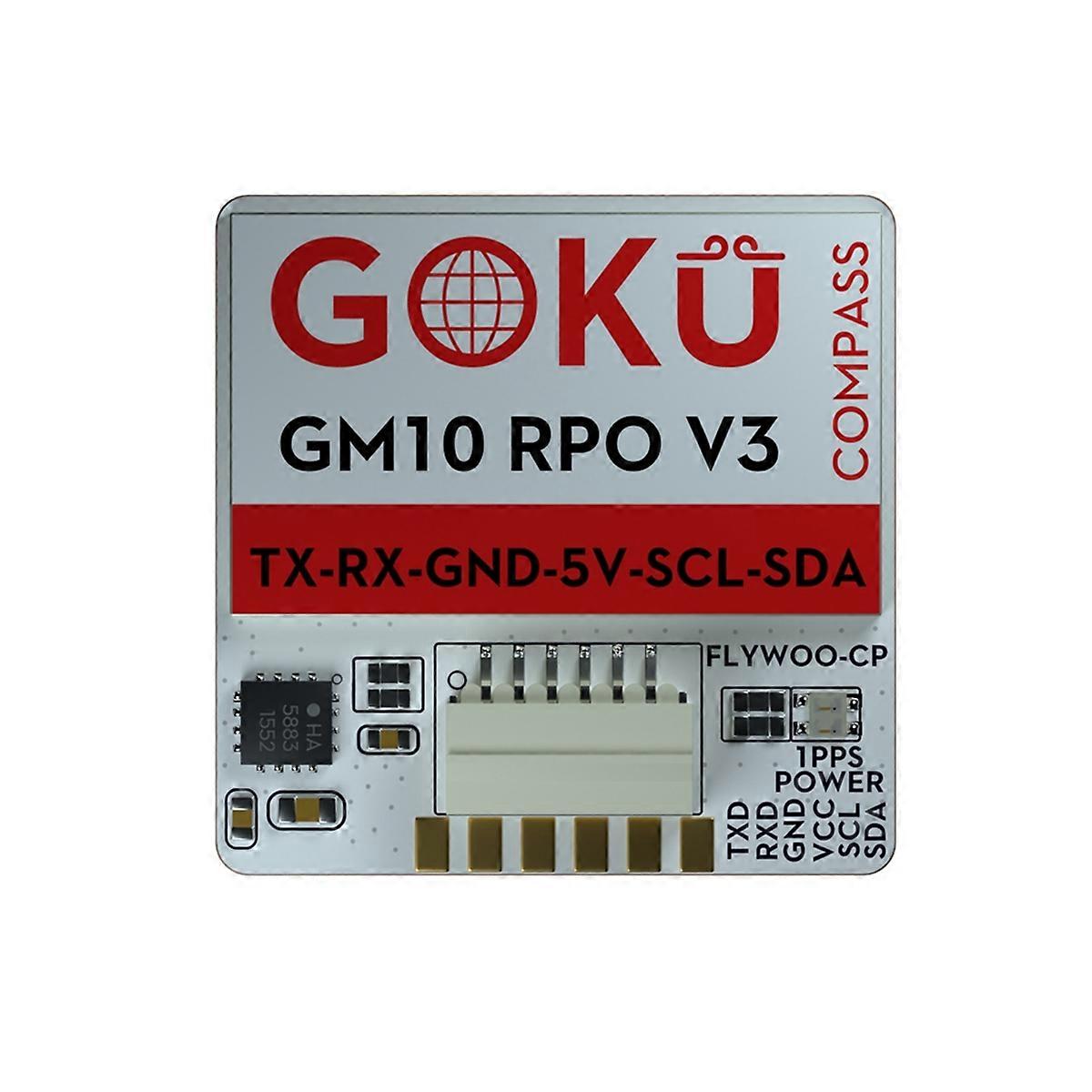 For FLYWOO GM10 Pro V3 GPS Module with Compass QMC5883L 72 Searching Channel for FPV Drone