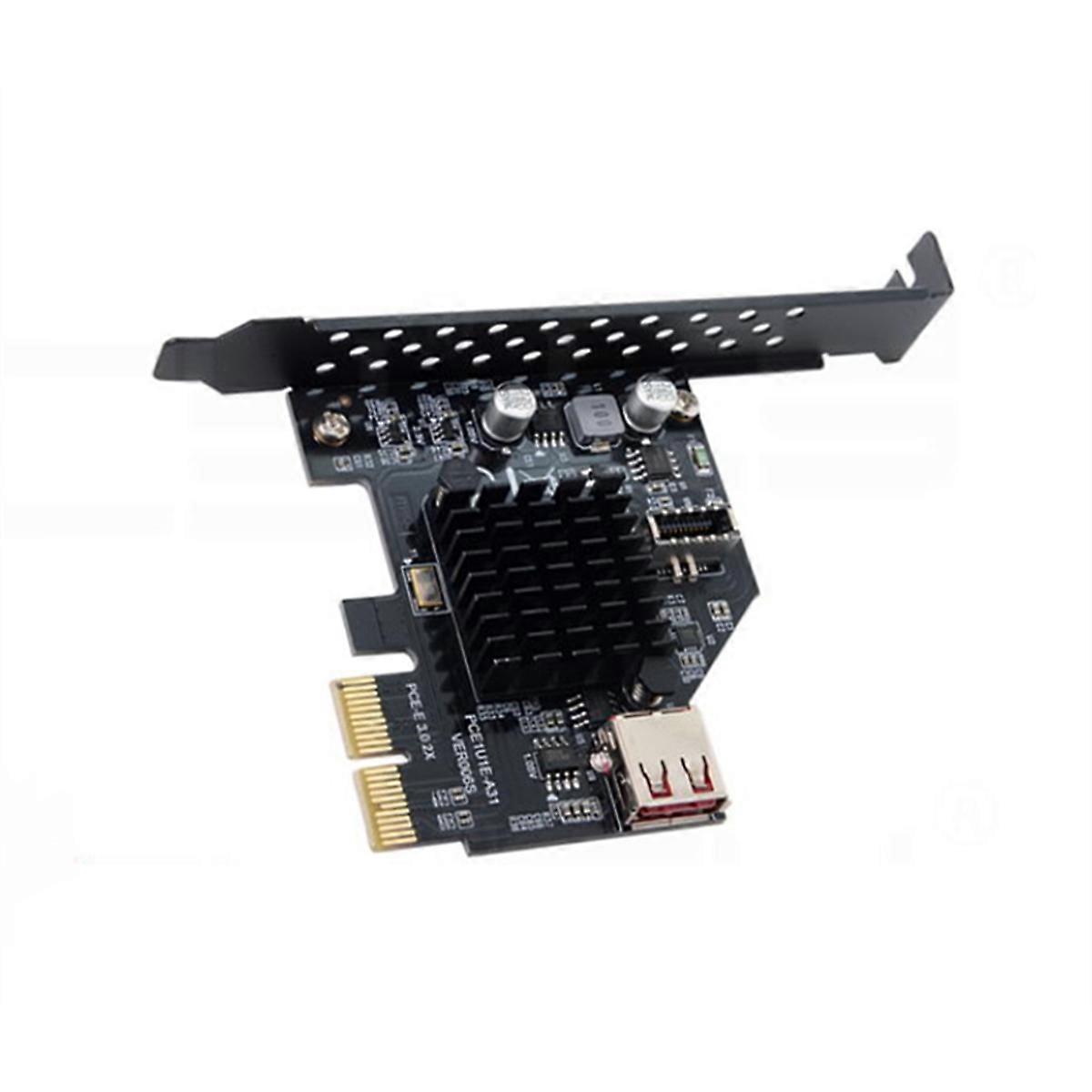 USB 3.1 Front TYPE-E Expansion Card PCIe X2 to TYPE-C Front Card ASM3142 Chip USB3.1 Front TYPE-E+U