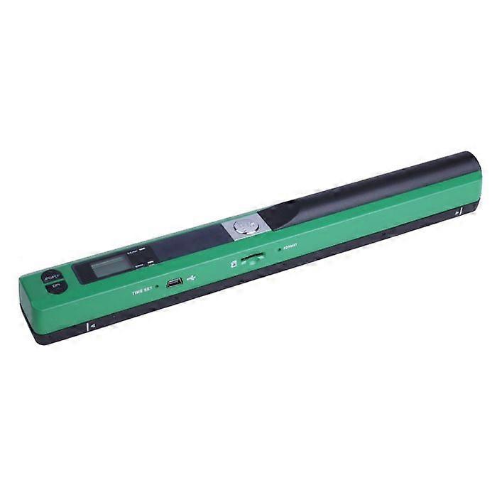Portable Flatbed Scanner Windows Mac OS A4 LED Pdf Jpg Tf USB 2.0 Green + 4GB SD YONIS