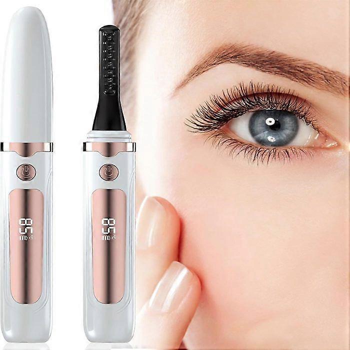 Heated Eyelash Curler Electric Heated Eyelash Curler With 4 Temperature Modes, Rechargeable Led Display, For All