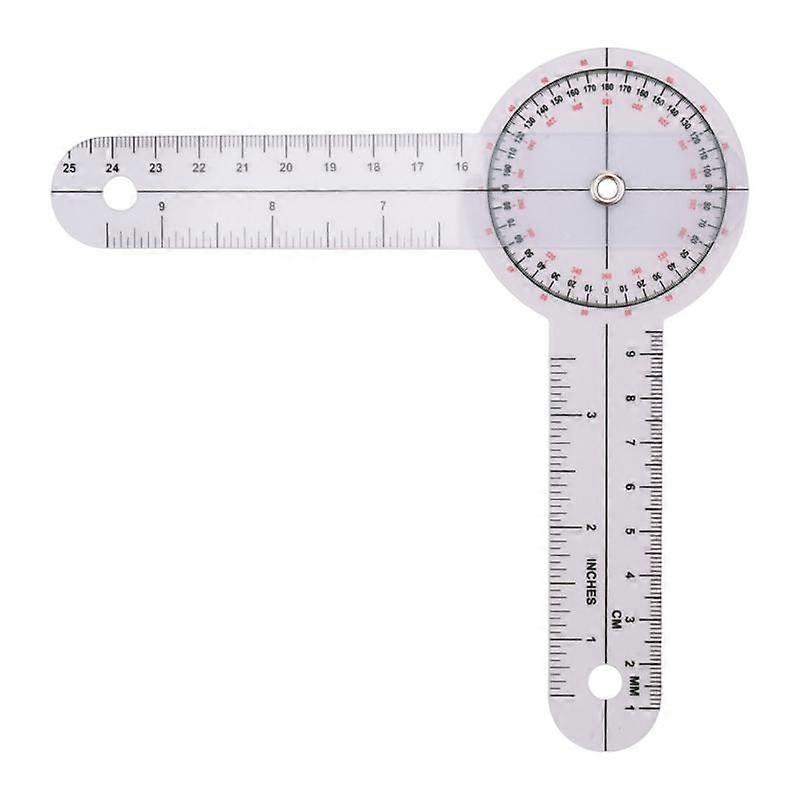 3-Piece Goniometer 6/8/12 Inch Occupational Protractor Tool Measuring Ruler Universal