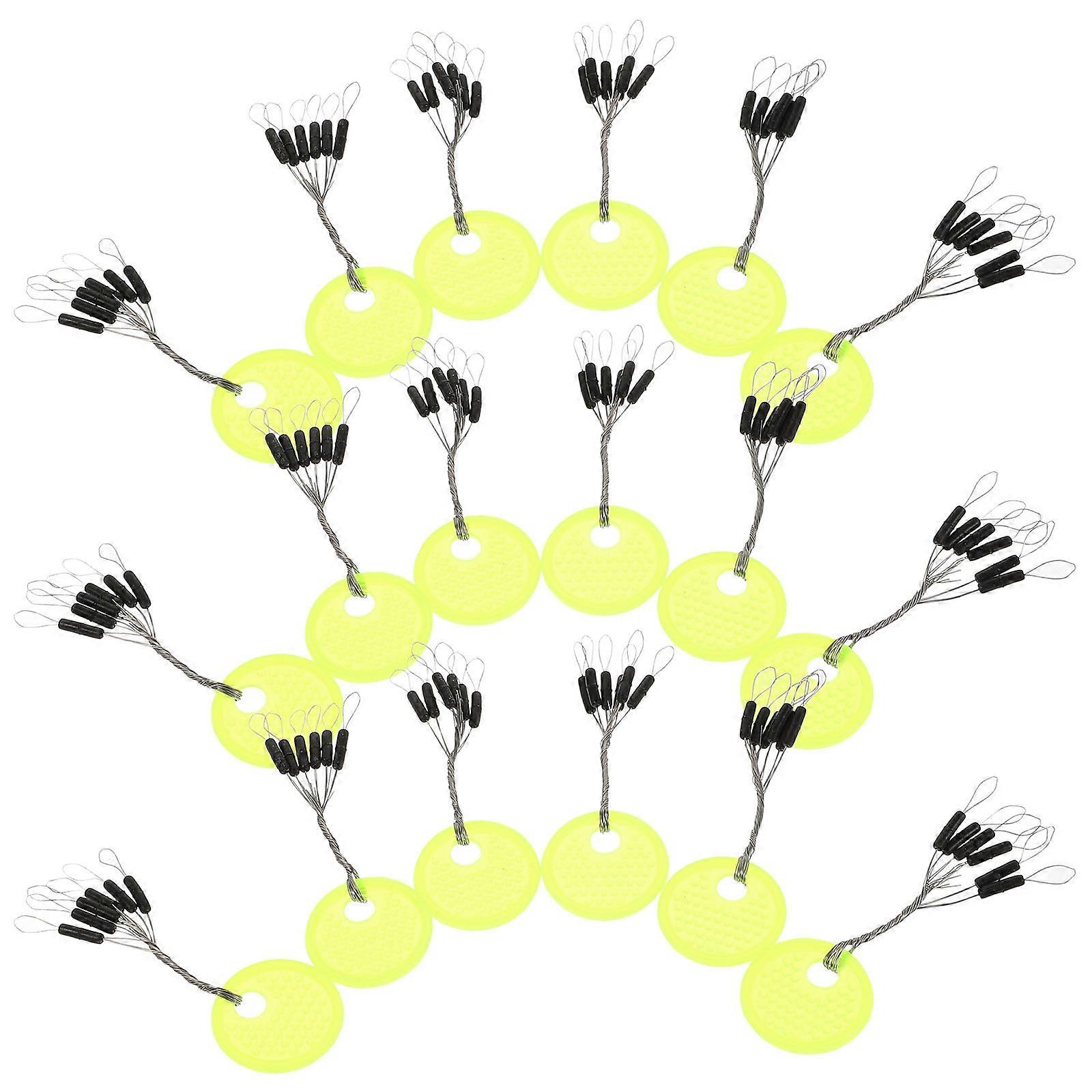 150Pcs Fishing Line Stops Rubber Beads For Anglers Cylinder Shape Versatile Usage Light Green Fishing Gear Accessories