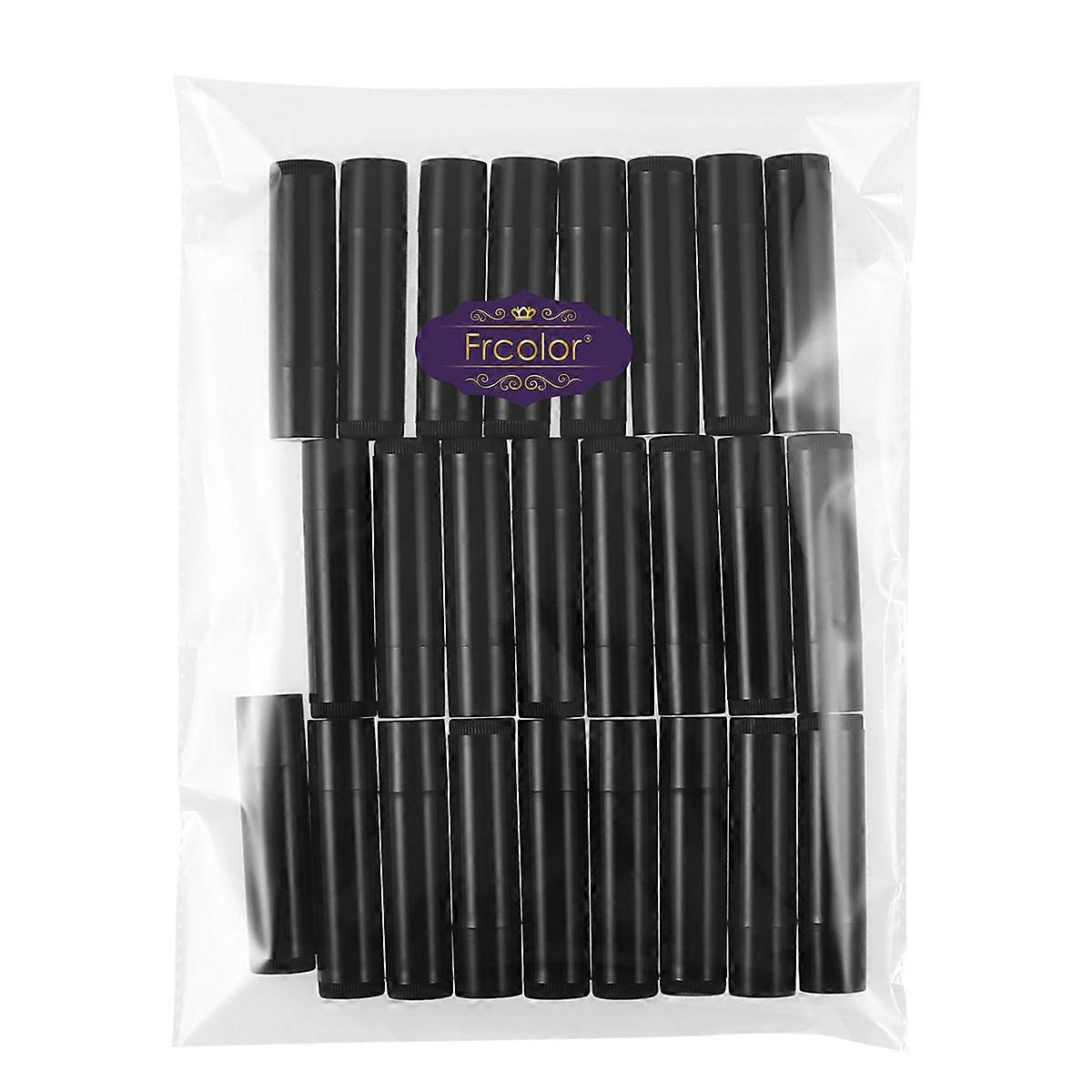 Empty Lip Gloss Tubes 25Pack For Adult Use In Crafts And DIY Projects Featuring Durable Black Plastic Material