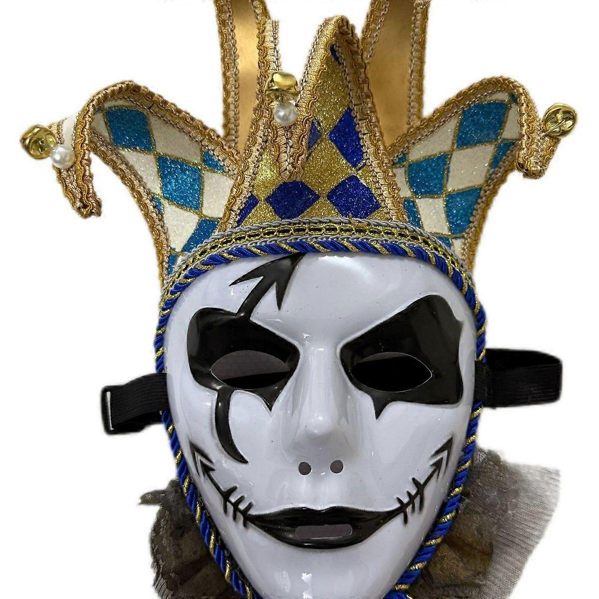 Mask Blue Carnival Party Performance