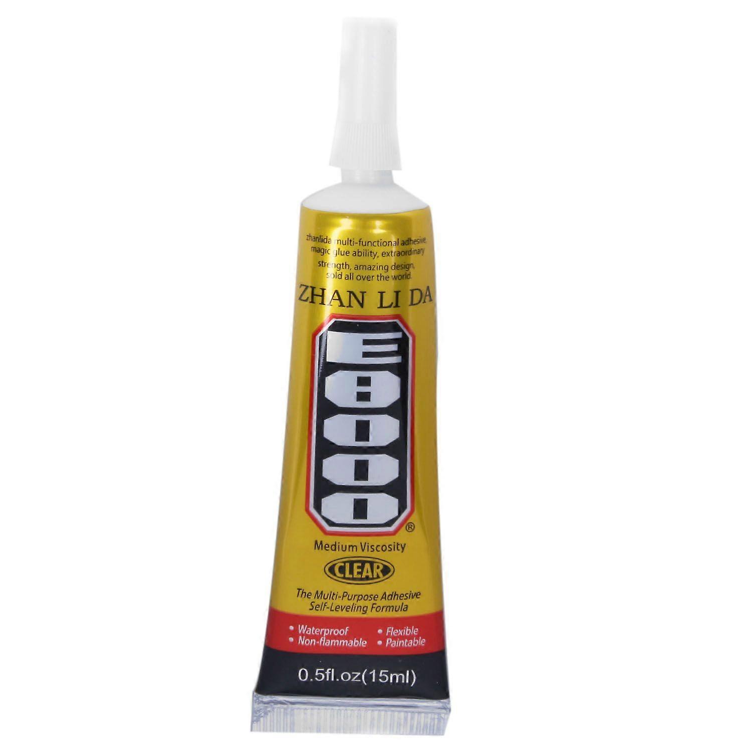 E8000手机屏幕布贴钻孔工业门链首饰塑料软胶15