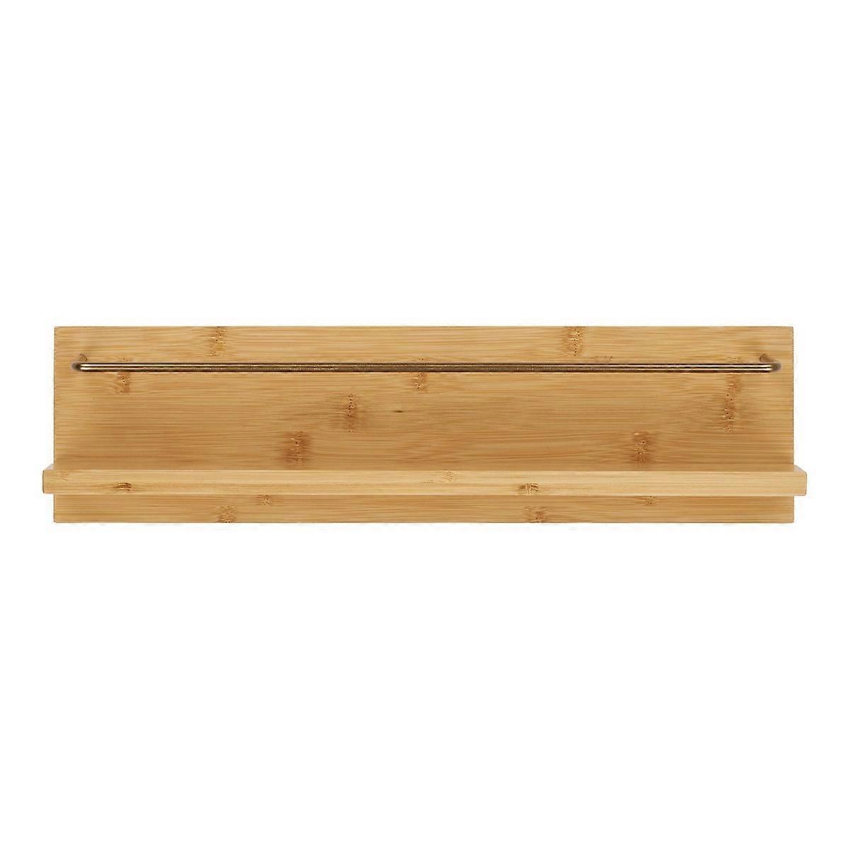 Ember polc, barna, bambusz, 45x10x12 cm