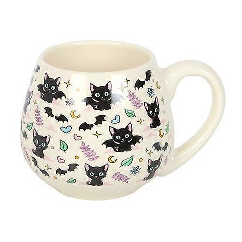 Something Different Cute and Creepy Cat Rounded Mug