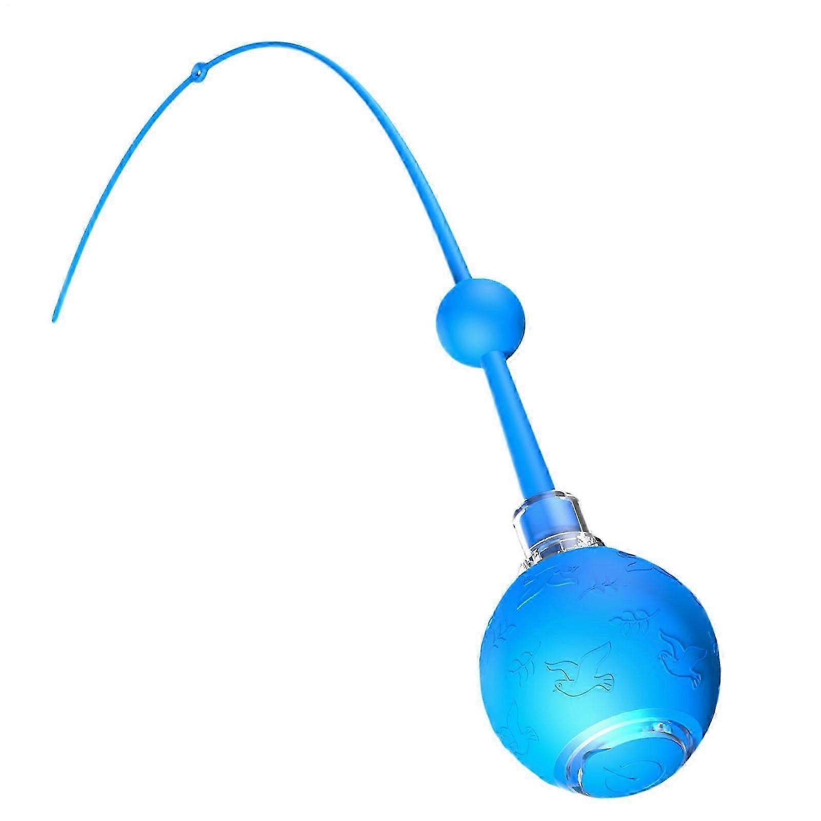 Electric Cat Ball - 3 Modes Interactive Cat Toy With Motion Stimulation, Rechargeable Indoor Outdoor Ball - Blue