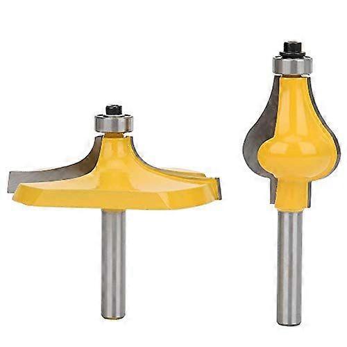 Set of 2 Woodworking Grooving Cutters, Router Bits, 8mm Shank LO-Ron