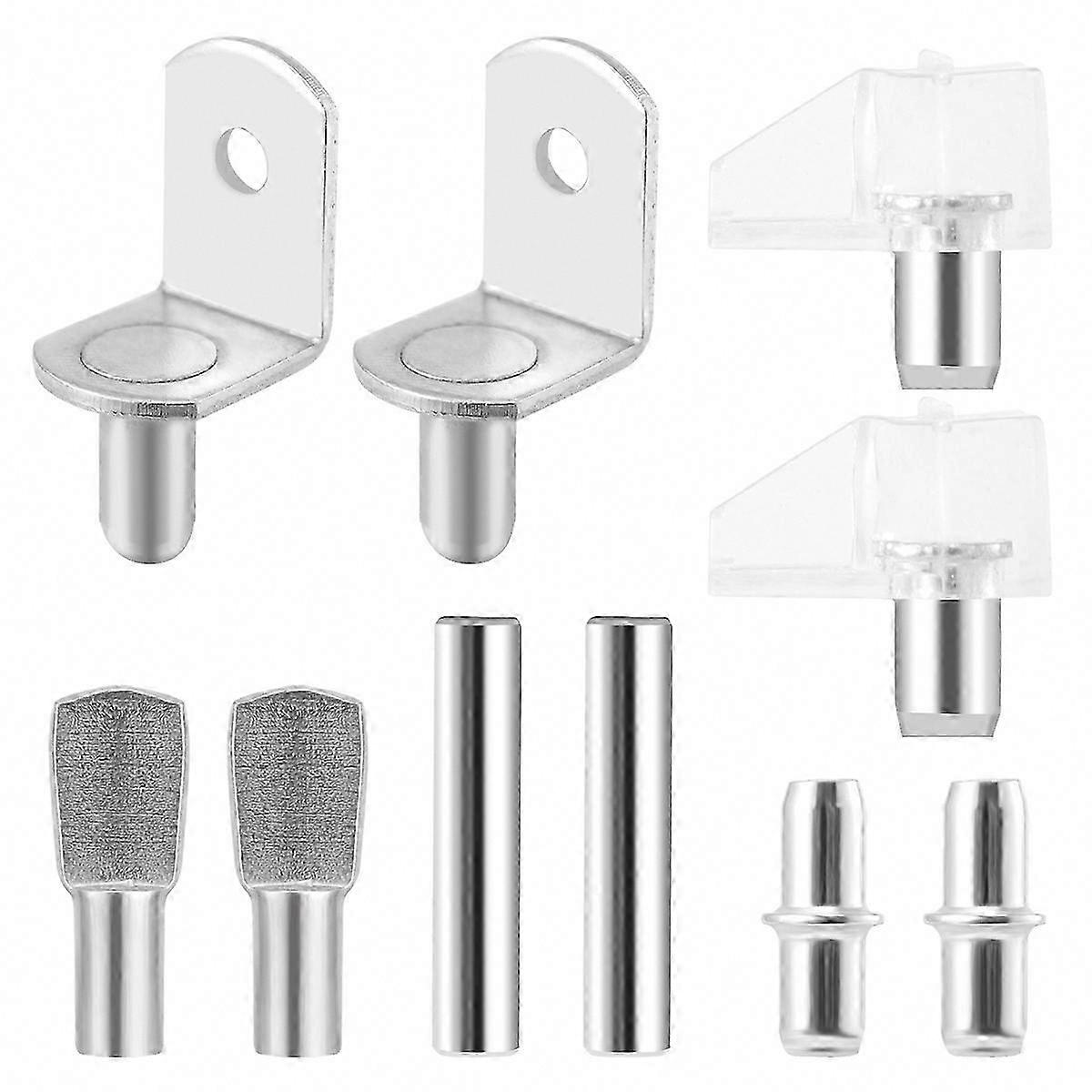 50 Pcs Metal Shelf Pins, Cabinet Shelf Supports, Furniture Bookshelf Shelf Pin Assortment for Shelving