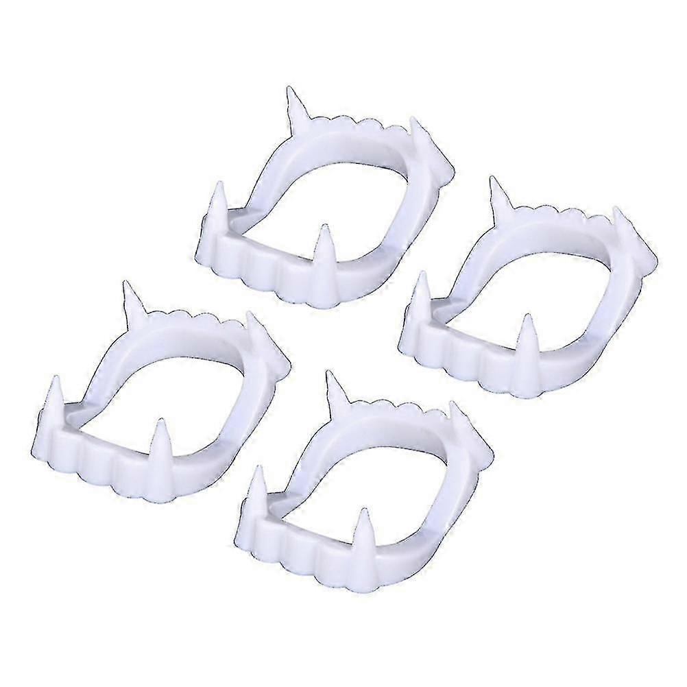 24 Pcs Vampire Fangs Kids White Vampire Fangs White Vampire Teeth Plastic Vampire Teeth