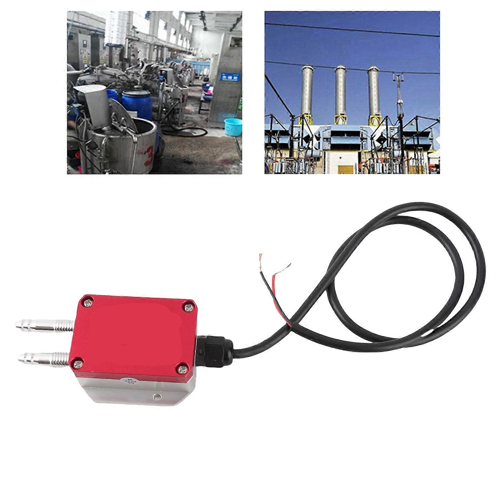 Wind Pressure Transmitter Red Micro Differential Sensor for Boiler Coal Mine DC24V0‑300pa 