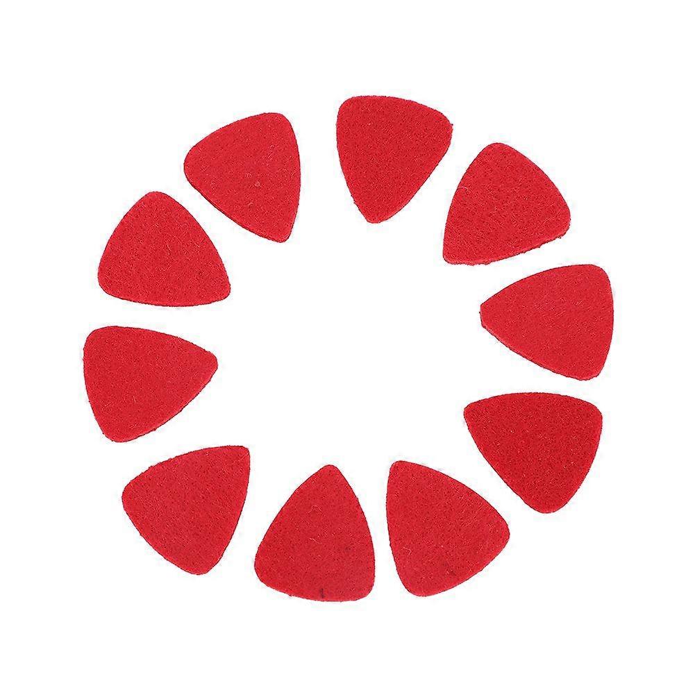 10Pcs High Quality Wool Felt Picks Plectrums for Ukulele Instrument Accessory