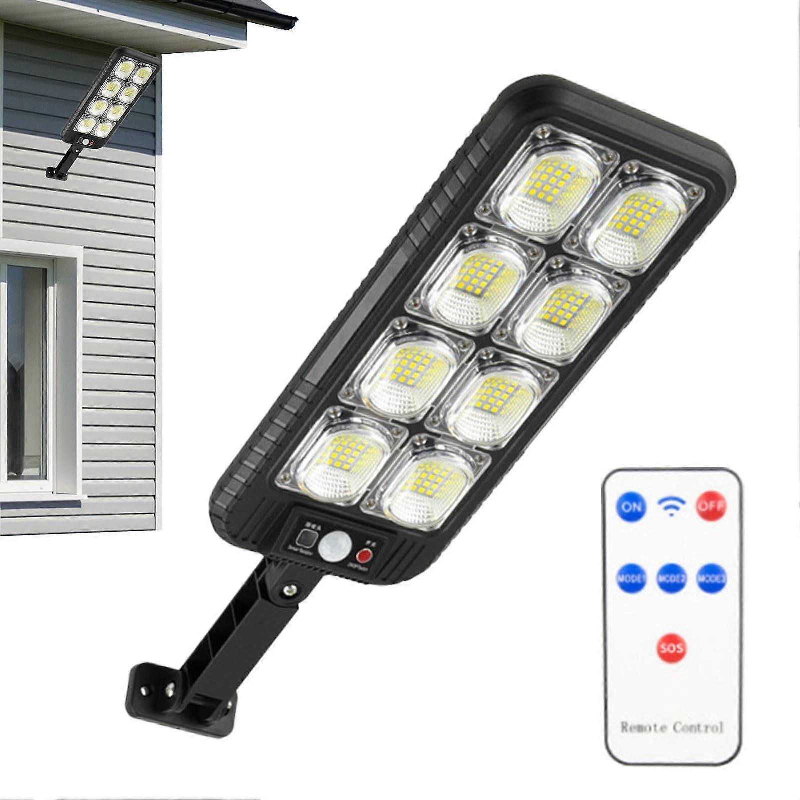 Street Lights Solar Powered IP65 Outdoor Flood Light Motion Sensor Security Flood Light Dusk To Dawn Parking Lot 200 LED