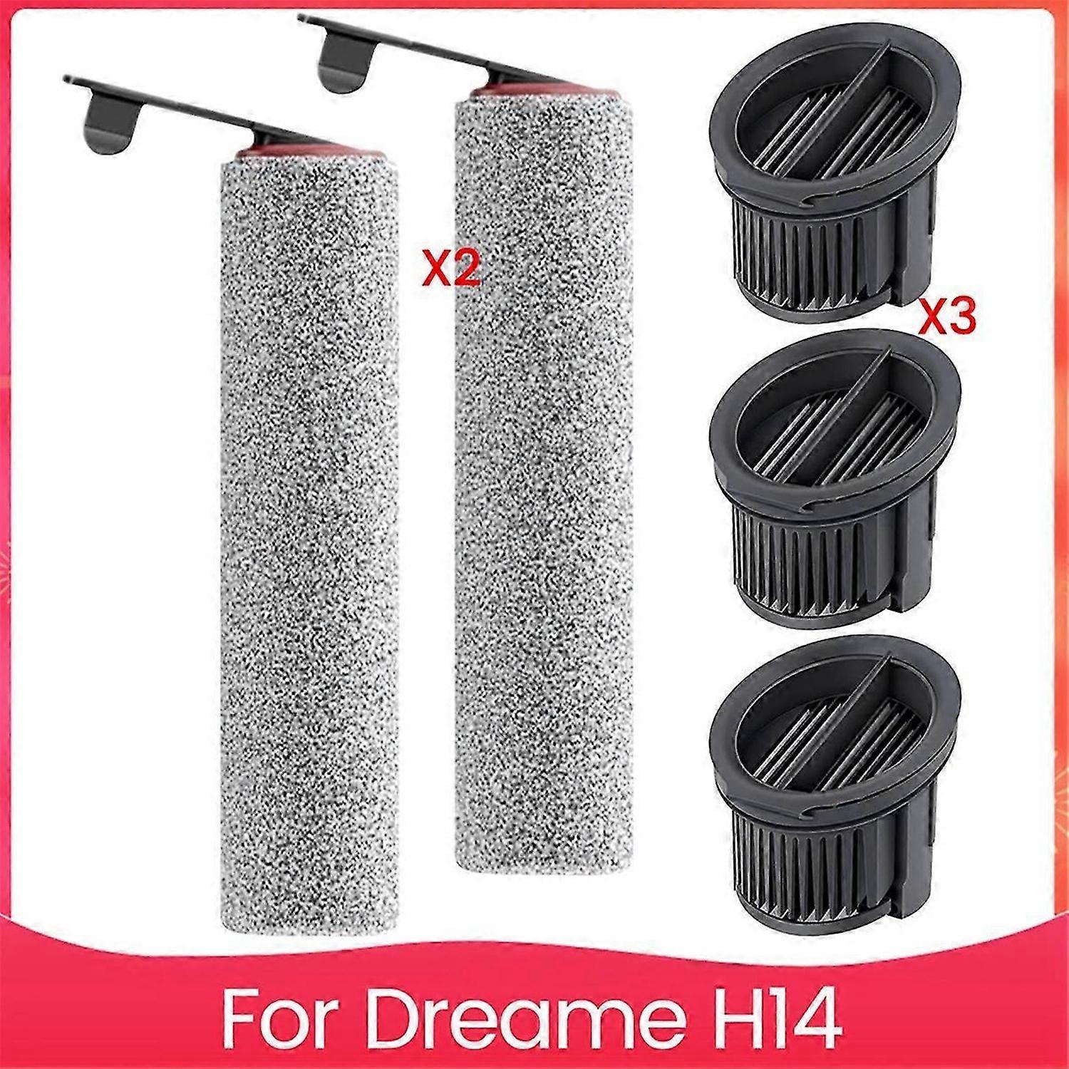 Accessory Set for Dreame H14 Wet and Dry Vacuum Cleaner Brush Rollers HEPA Filters