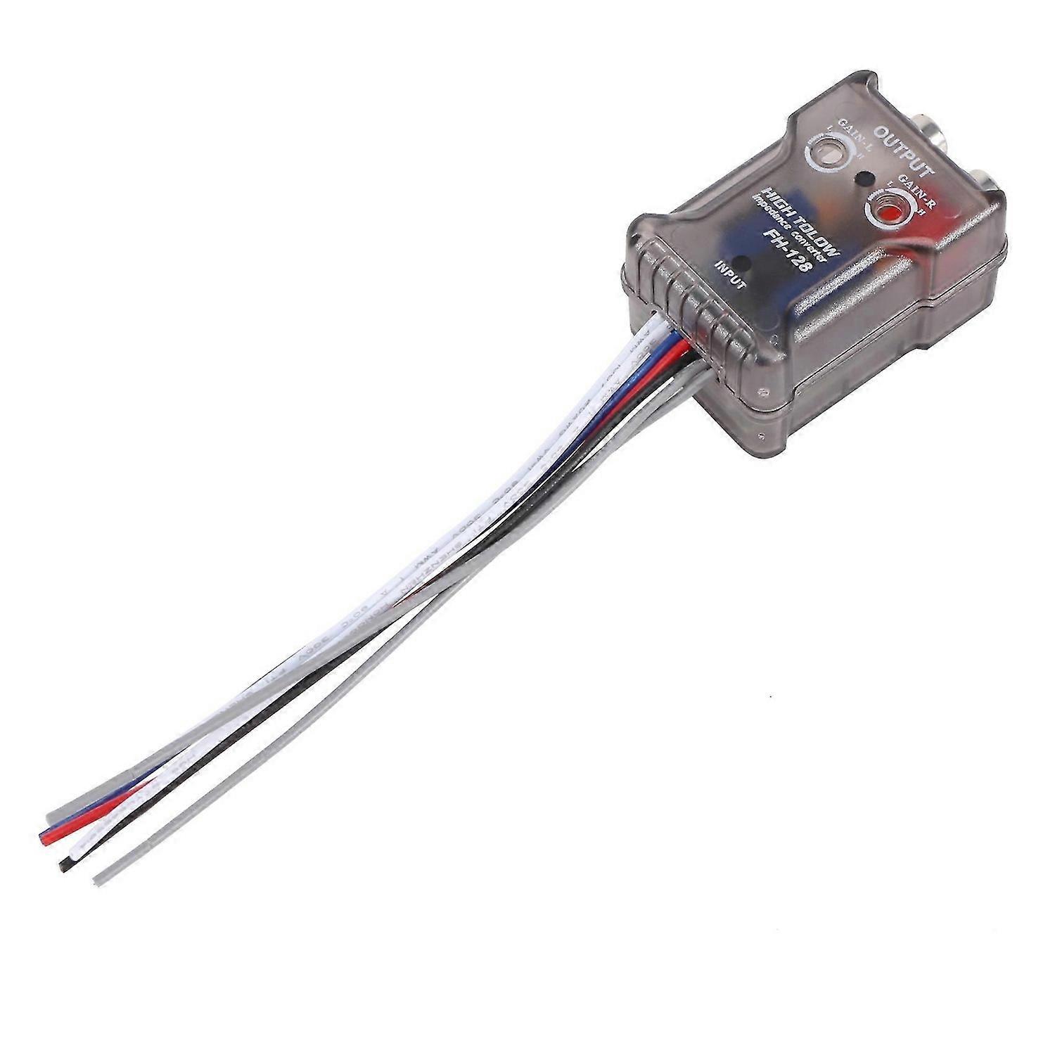 High Level Speaker Signal to Low Level Adapter Car Audio High to Low Subwoofer Audio Converter