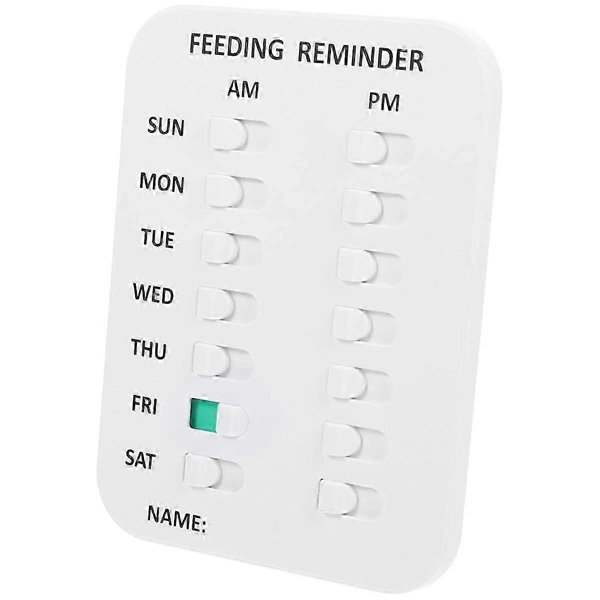 Dog Feeding Reminder, Magnetic OR Double Sided Adhesive Application, Reminder to Feeding of Pets-2
