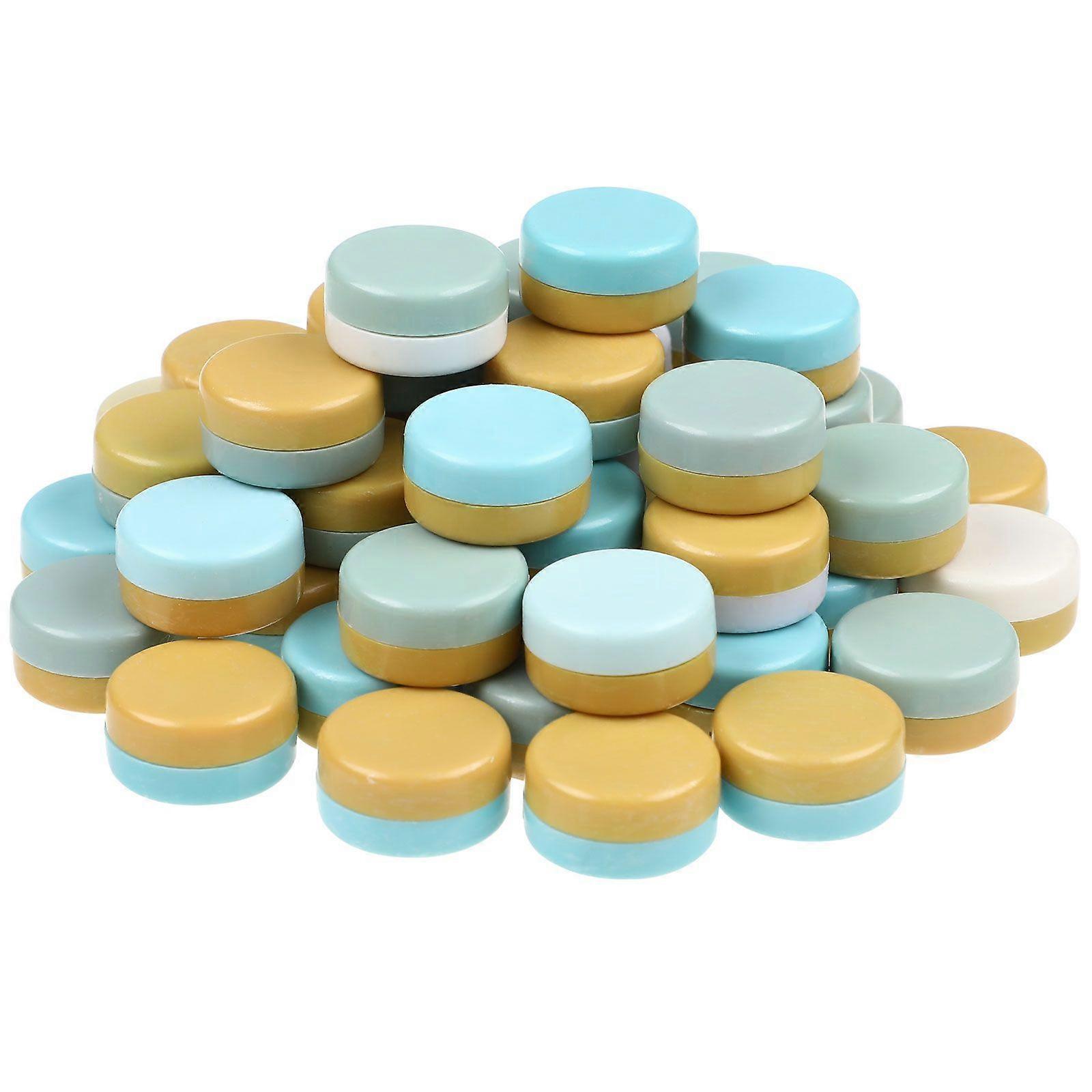 Toyvian 50pcs קופסאות טבעת פלסטיק 22 ס"מ צעצועי רעשן תינוקות יצרני רעש להכניס חריקות לתינוק תינוק