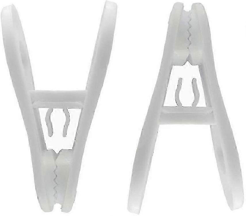30 Pack Multipurpose Hanger Clips For Hangers White