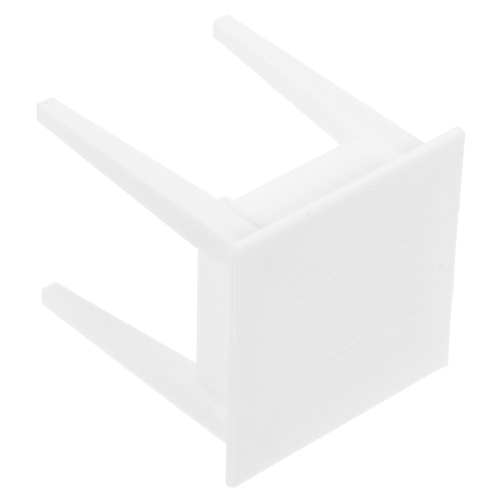 Miniature End Tables for Decor Dollhouse Bedside Table White Pla Model