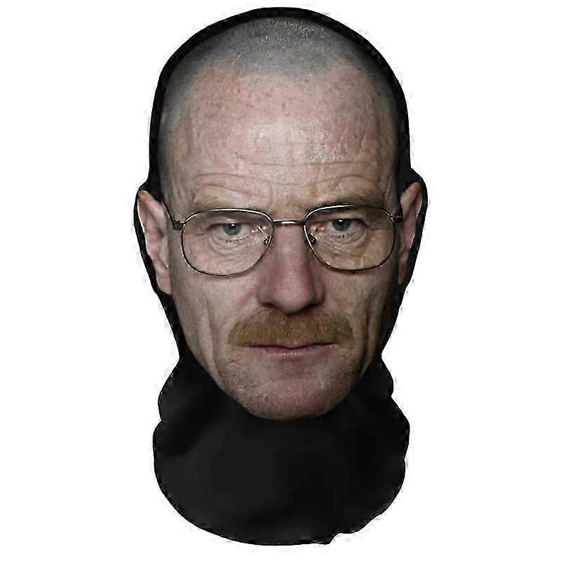 Realistic 3D Print Full Face Mask Breathable, Lightweight Comfortable, Ideal for Cosplay, Parties, Halloween, Carnival Events Walter White