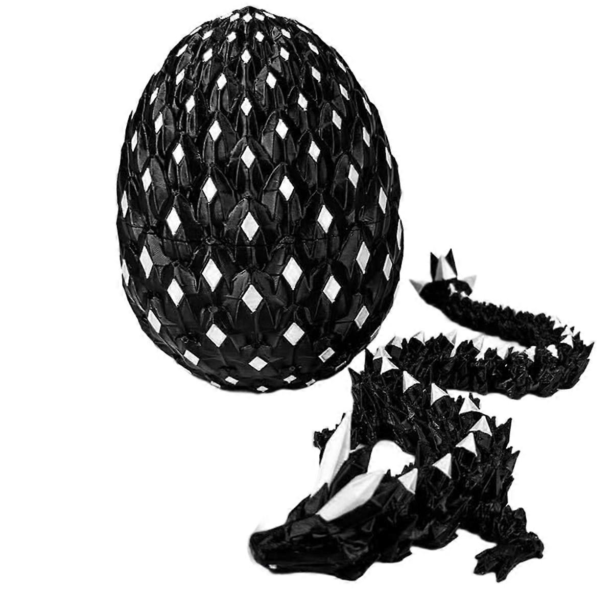 Mysterious Glow-in-the-Dark Dragon Egg 3D-Printed Dinosaur Finger Toy Crystal Dragon Figurine 3D-Pr