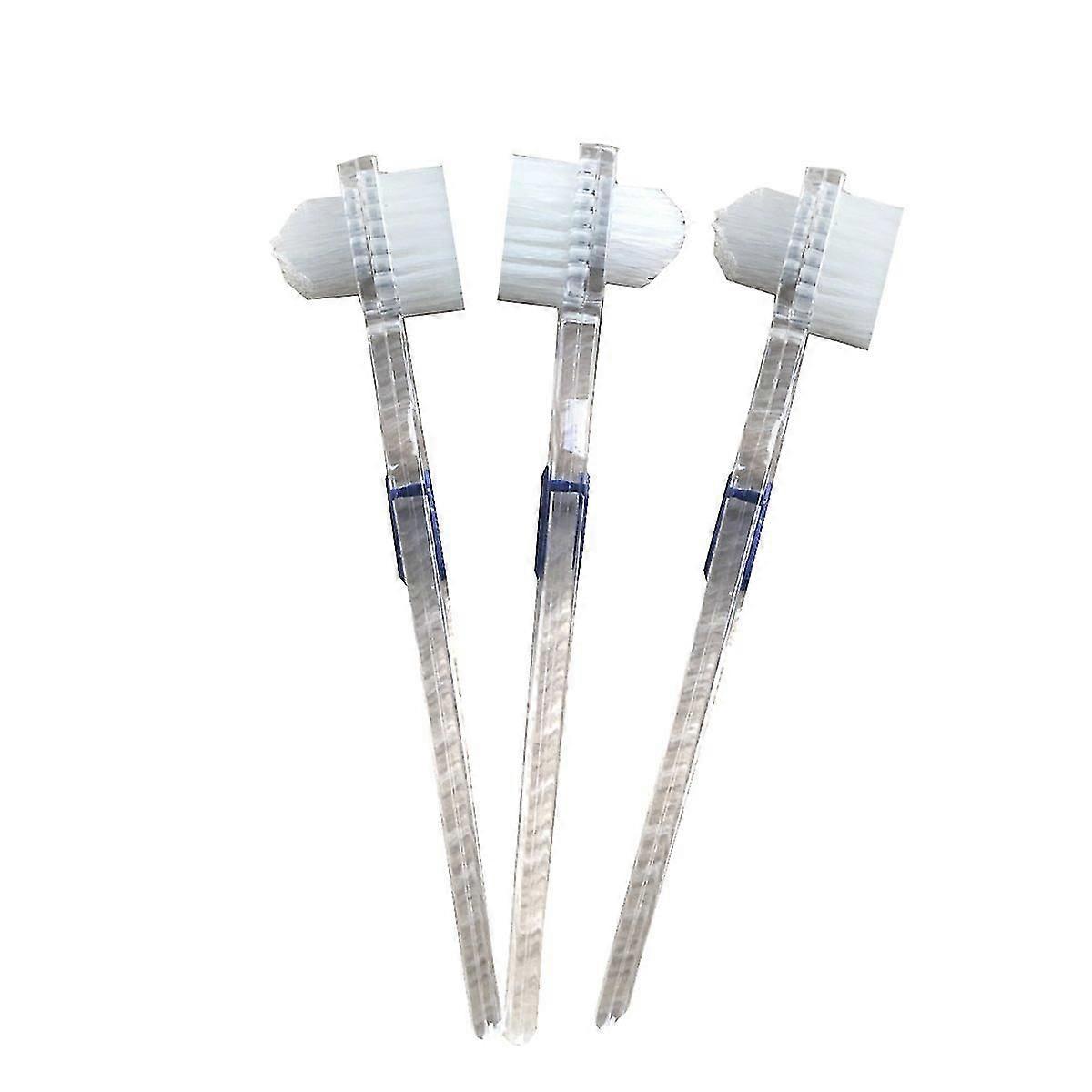 3 Pack Denture Brush False Teeth Cleaning Tool Double-sided Toothbrush