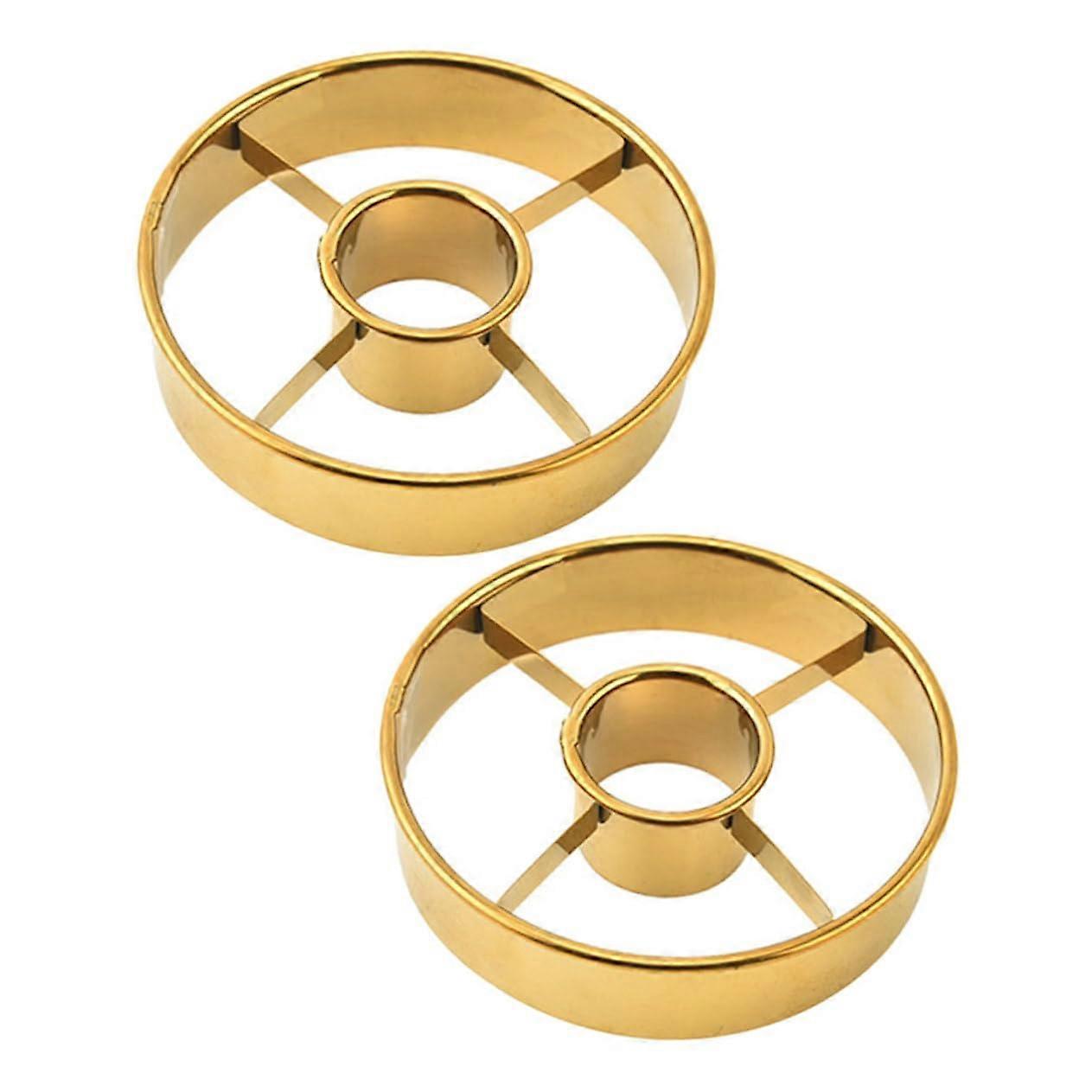 2pcs MultiFunction Tiny Tart Tins Cake Stand, Doughnut Press Mold, Cookie Press
