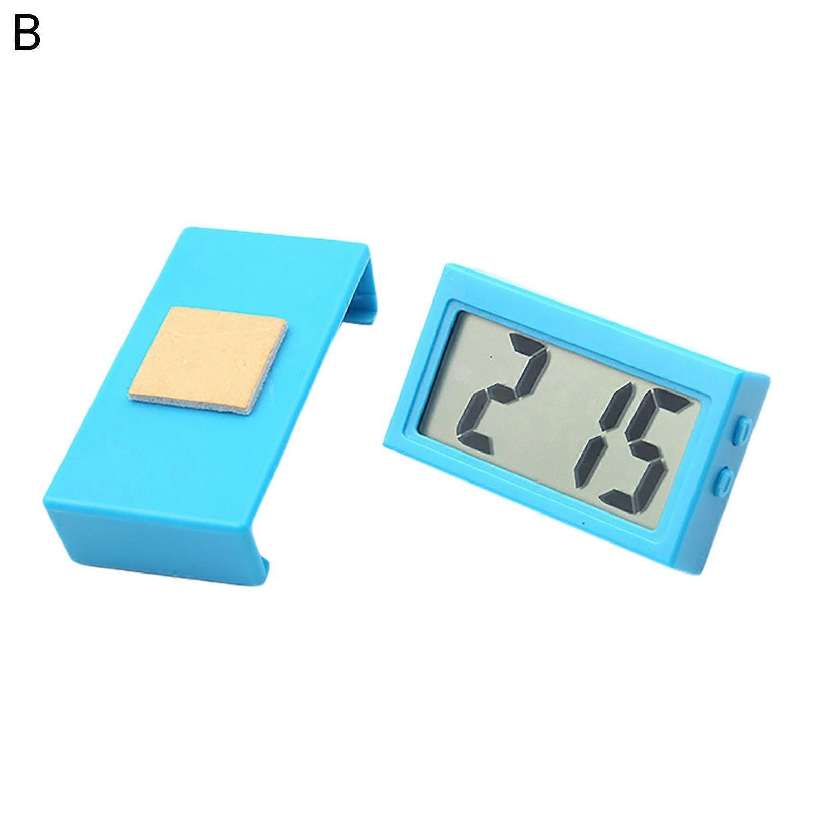 Welling Electronic Clock Self-adhesive Mini LCD Display Large Screen Table Dashboard Desk Digital Clock for Home