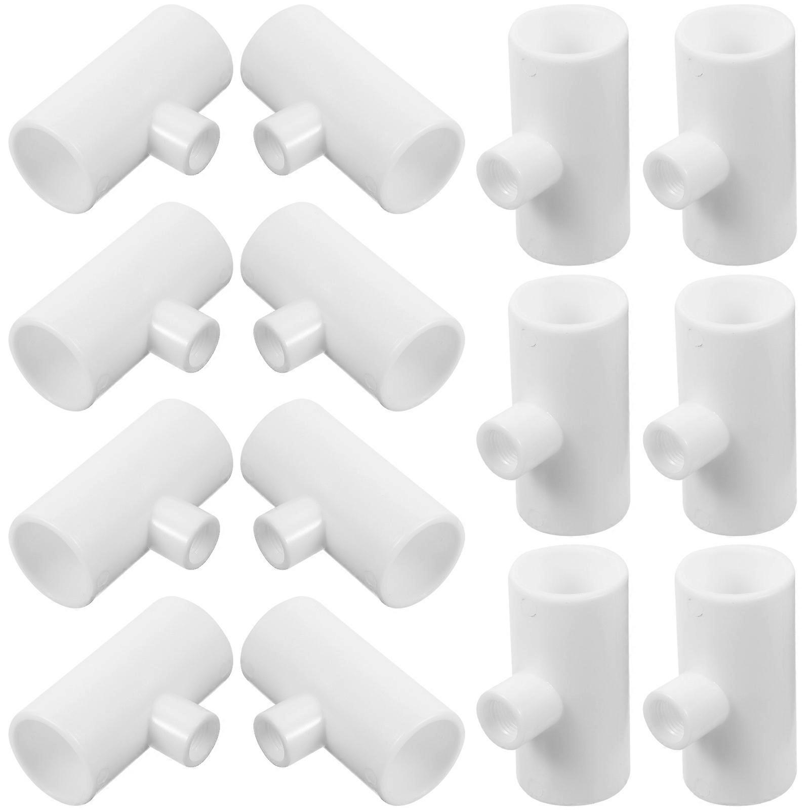 Plastic Chicken Waterer Tee Fittings for Connecting 80Pcs Poultry Waterer