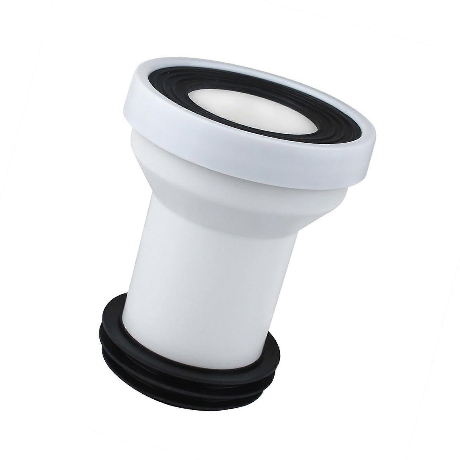 Toilet Extension Pipe Shifter for Bathroom Use, Straight Connector, Leak-Proof, Odor-Seal, Durable PVC, Universal Fit