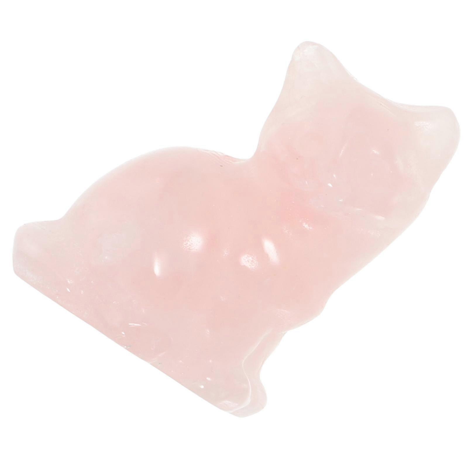 Crystal Cat Decoration 3Pcs Figurine Design Miniature Cats For Indoor Home And Store Good Symbol