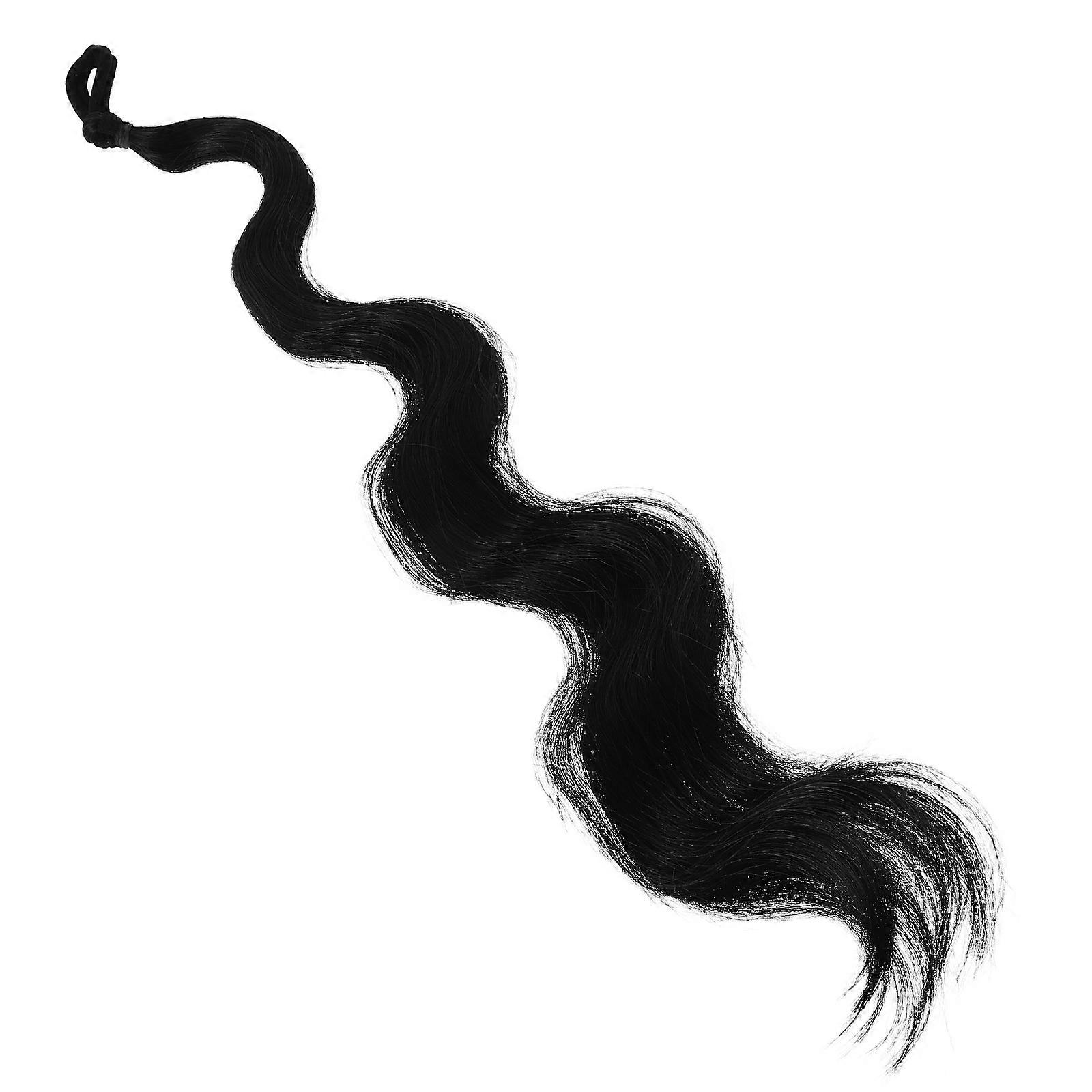 Synthetic Curly Hair Extensions for Women with Drawstring Ponytail 4Pcs
