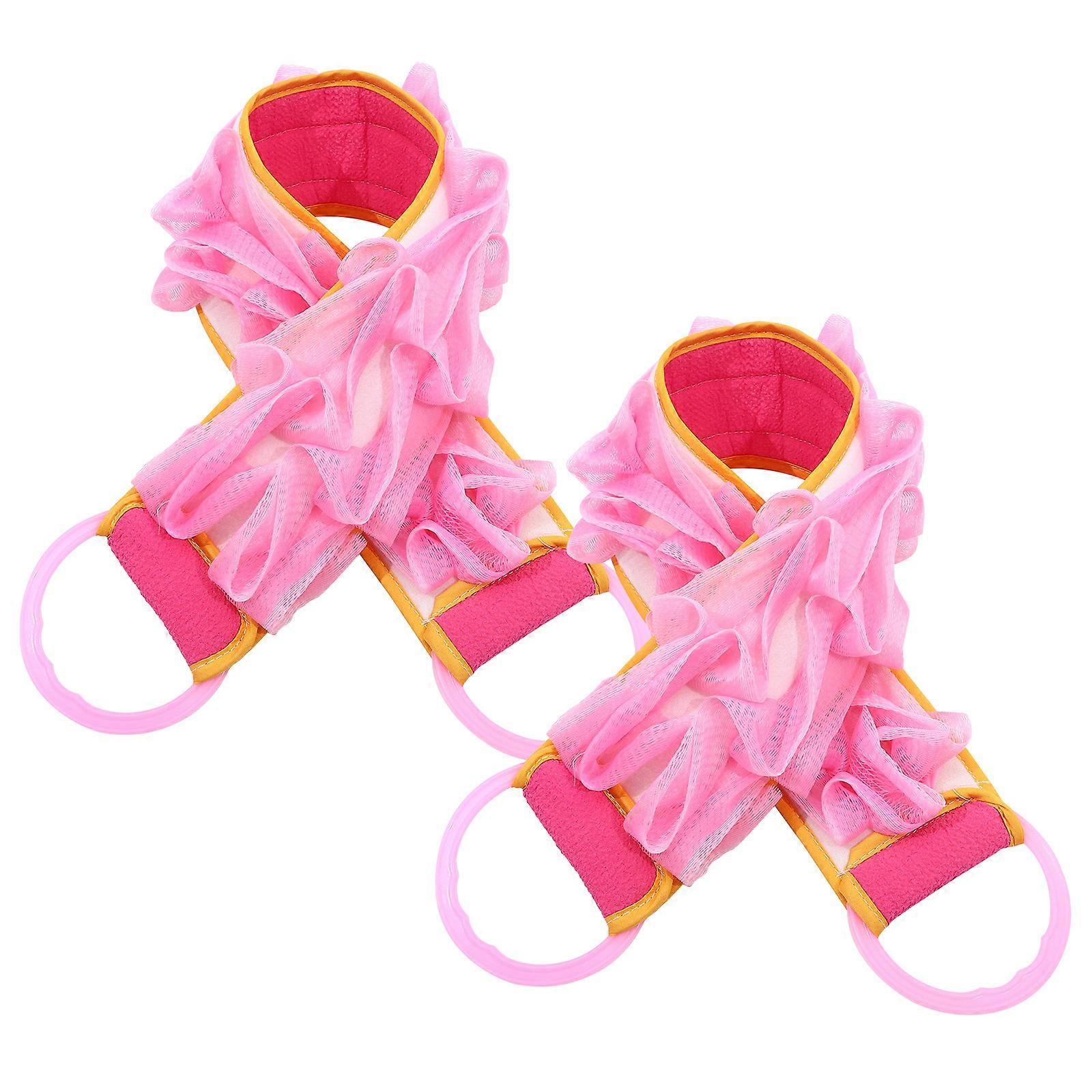 Bath Flower Fluffy Back Scrubber for Bath Use 6Pcs Convenient Supplies