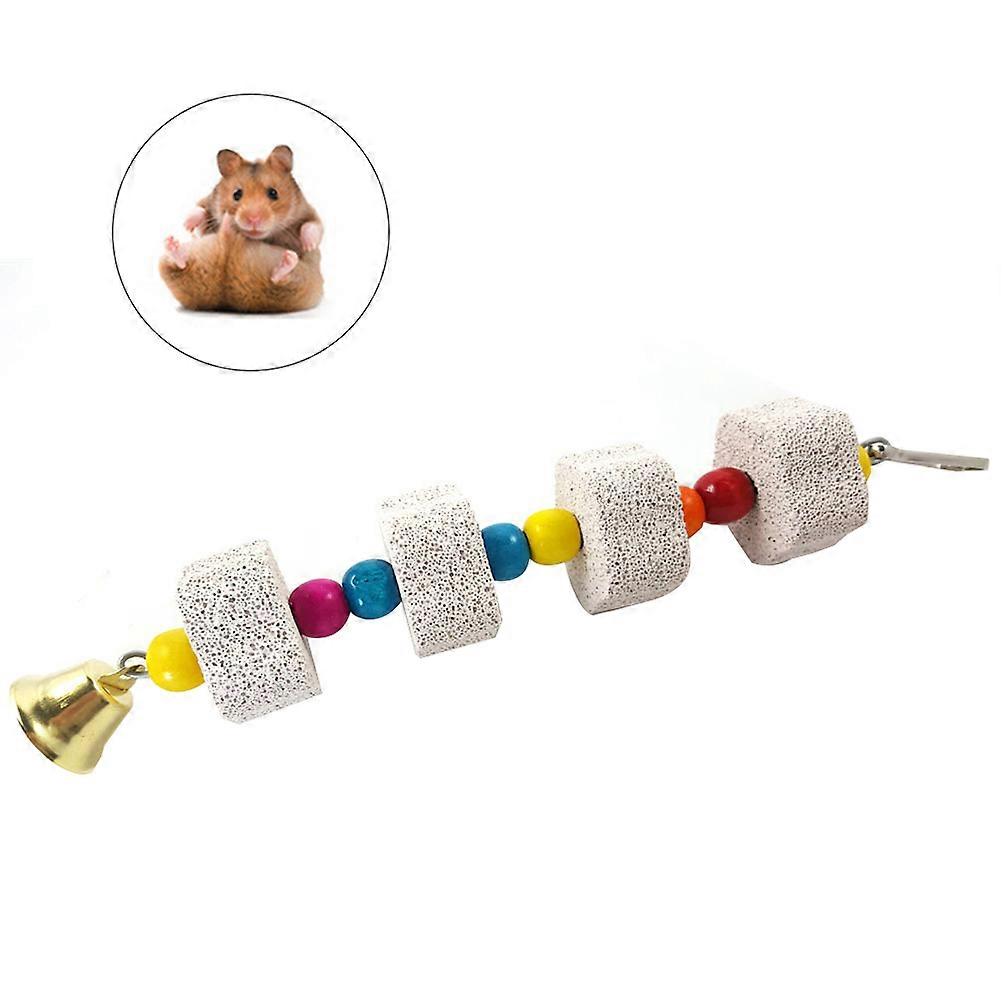 Grind Teeth Toy Hamster Parrot Rabbit Cage Chew Stone for 2Pcs