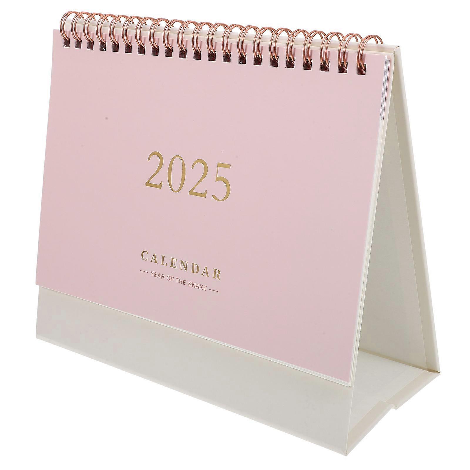 Household Desk Calendar Spiral Binding for Note Taking 4Pcs Pack