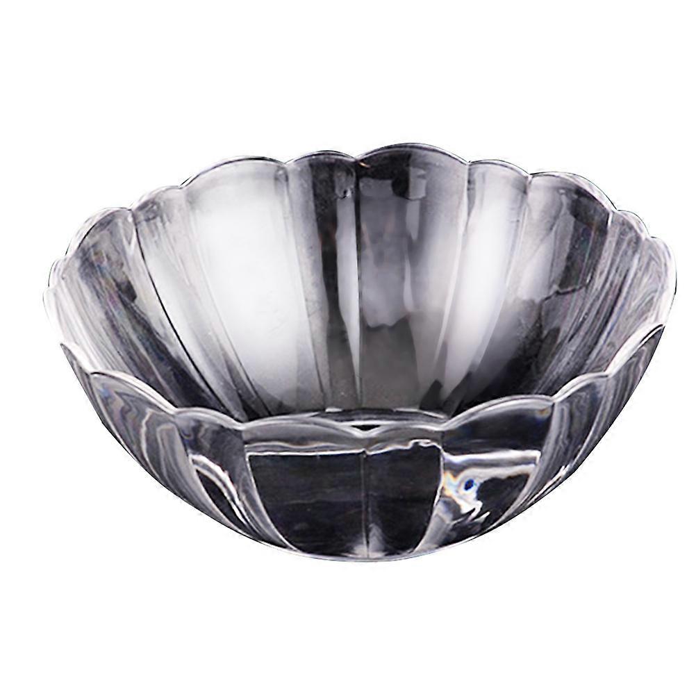 Transparent Lotus Shape Bowls for Fruit Salad Serving 3Pcs Bowls