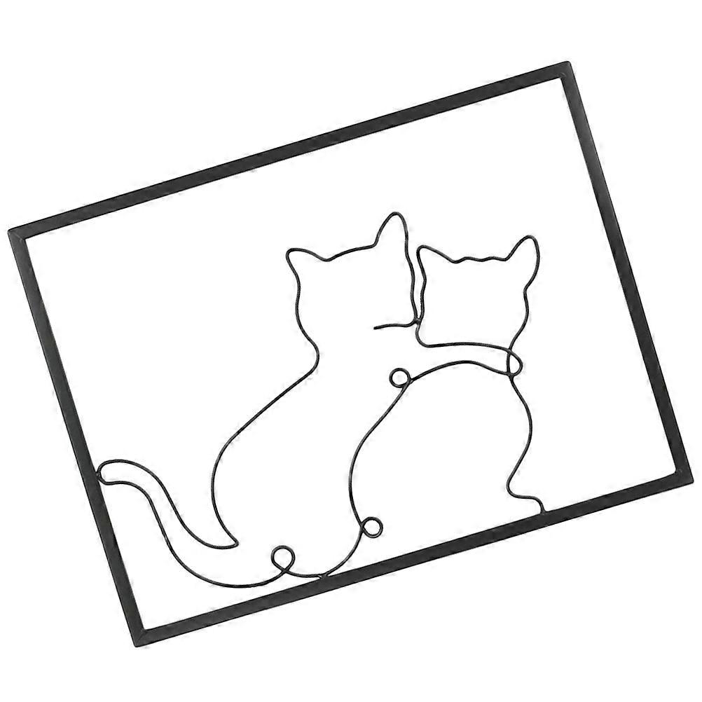 Wall Hanging Decorations Metal Cat Wall Decor for Decor