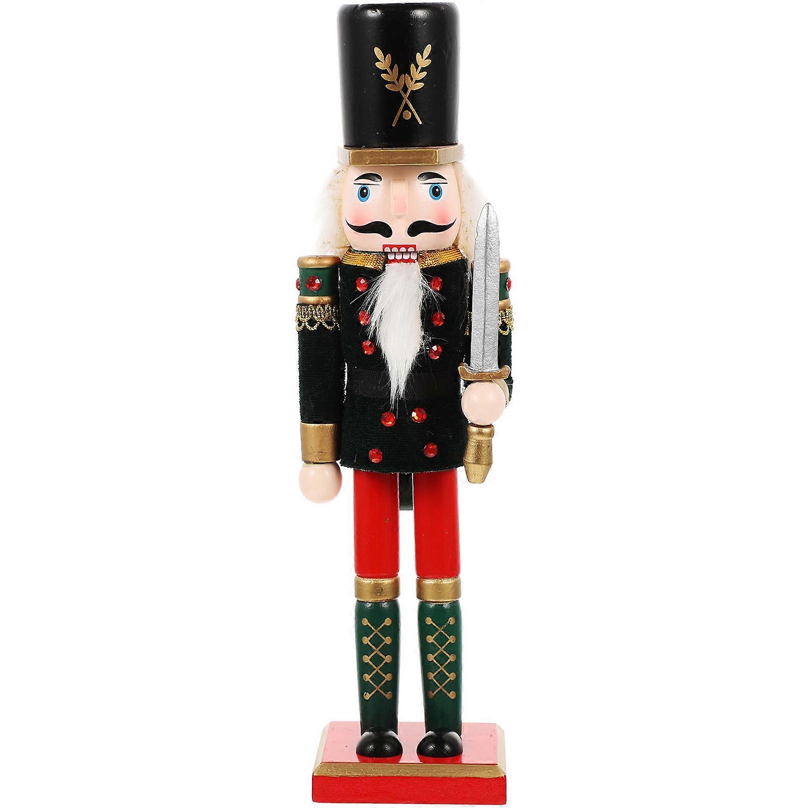 Xmas Nutcracker Ornament Nutcracker Soldier for Decor Photo-Ready