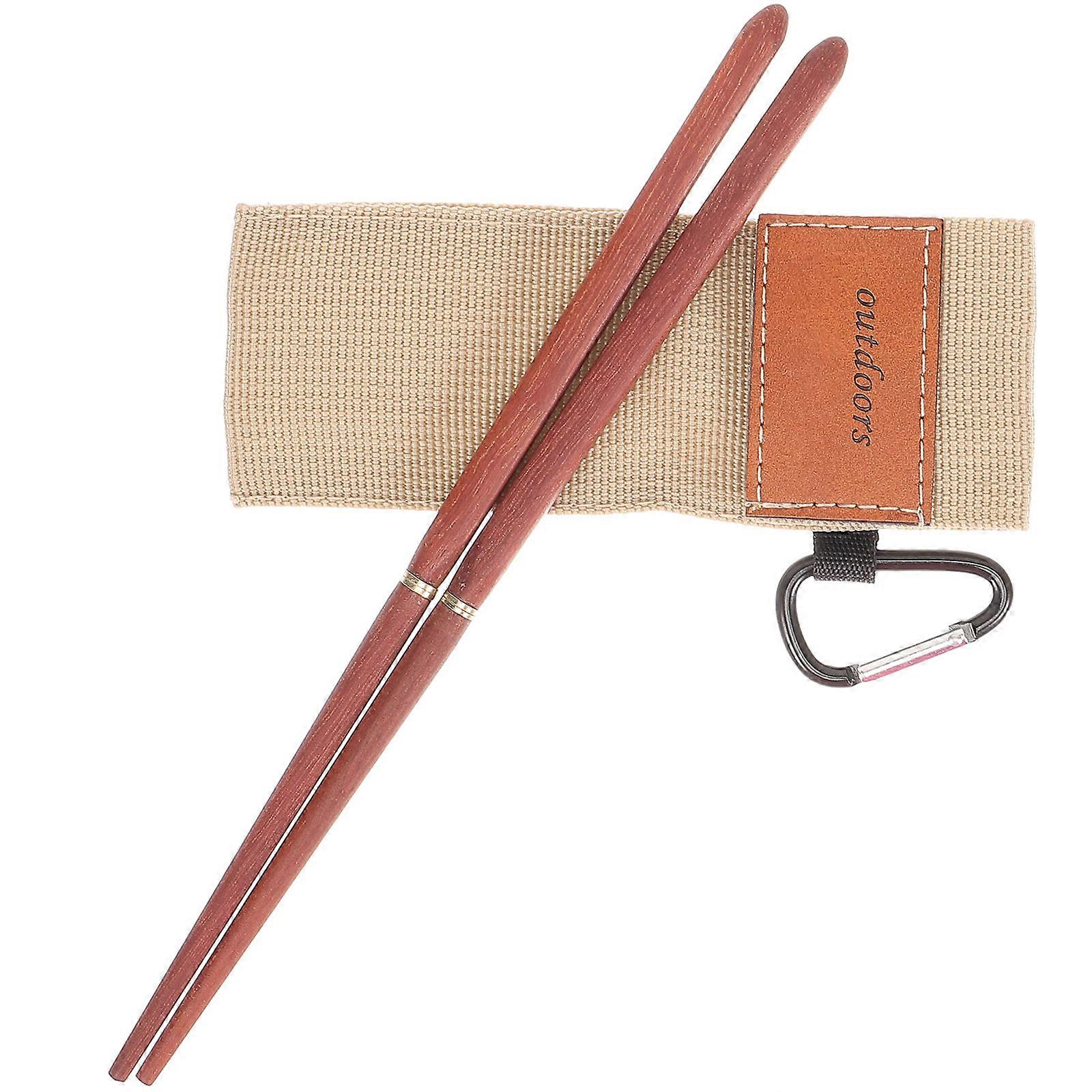Travel Chopsticks Material Toughness Smooth Grinding Rectangular Shape Outdoor Camping 20.5X0.75X0.75cm 1 Pair