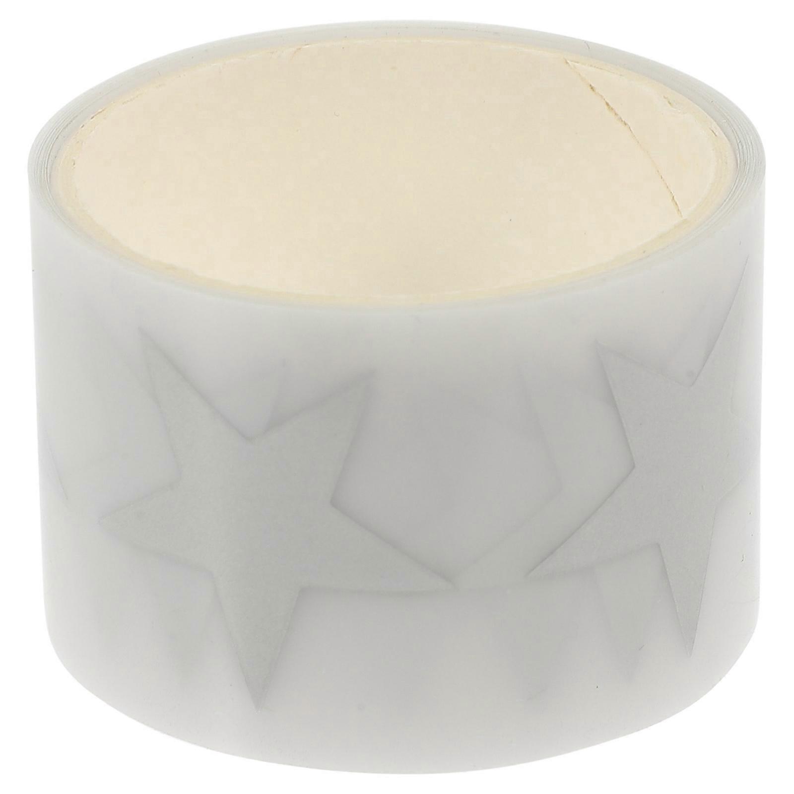 Decorative Reflective Patches 2 Rolls for Crafters DIY Projects 2.4X2.4cm High Visibility Heat Transfer Iron On Stickers