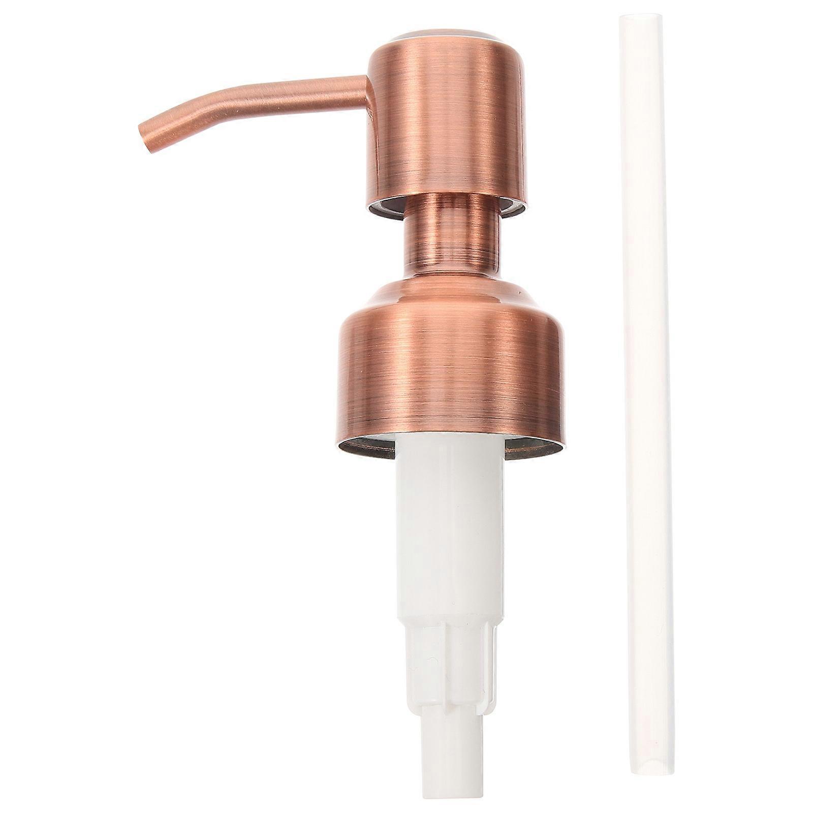 Lotion Pump Head Replacement Stainless Steel Press Pump Head 4Pcs Set