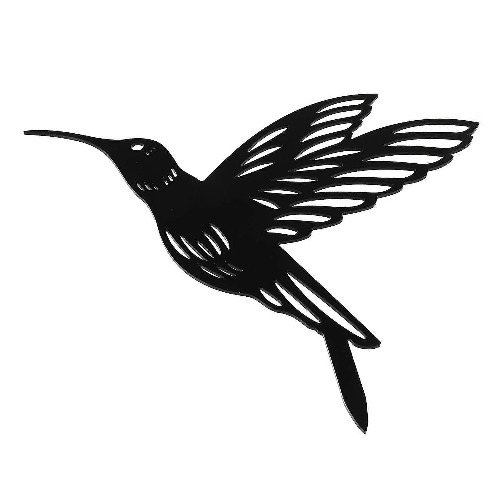 Black Bird Decorative Stake Garden Stake for Decoration 2Pcs