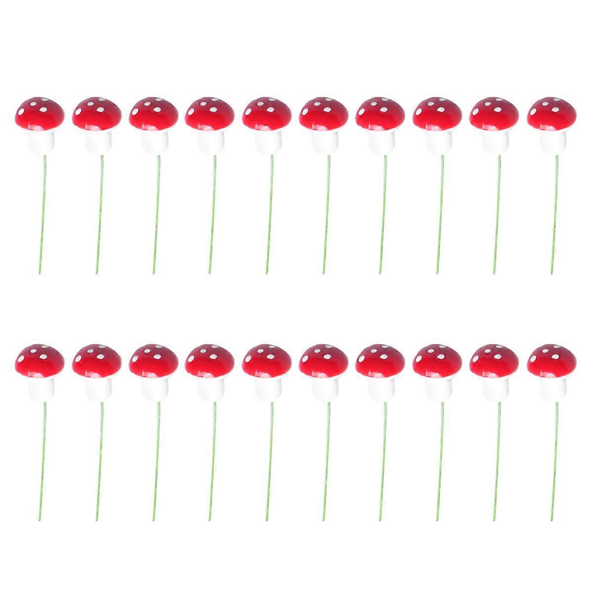Simulated Mushroom Craft Miniatures for Garden Use 40Pcs Set