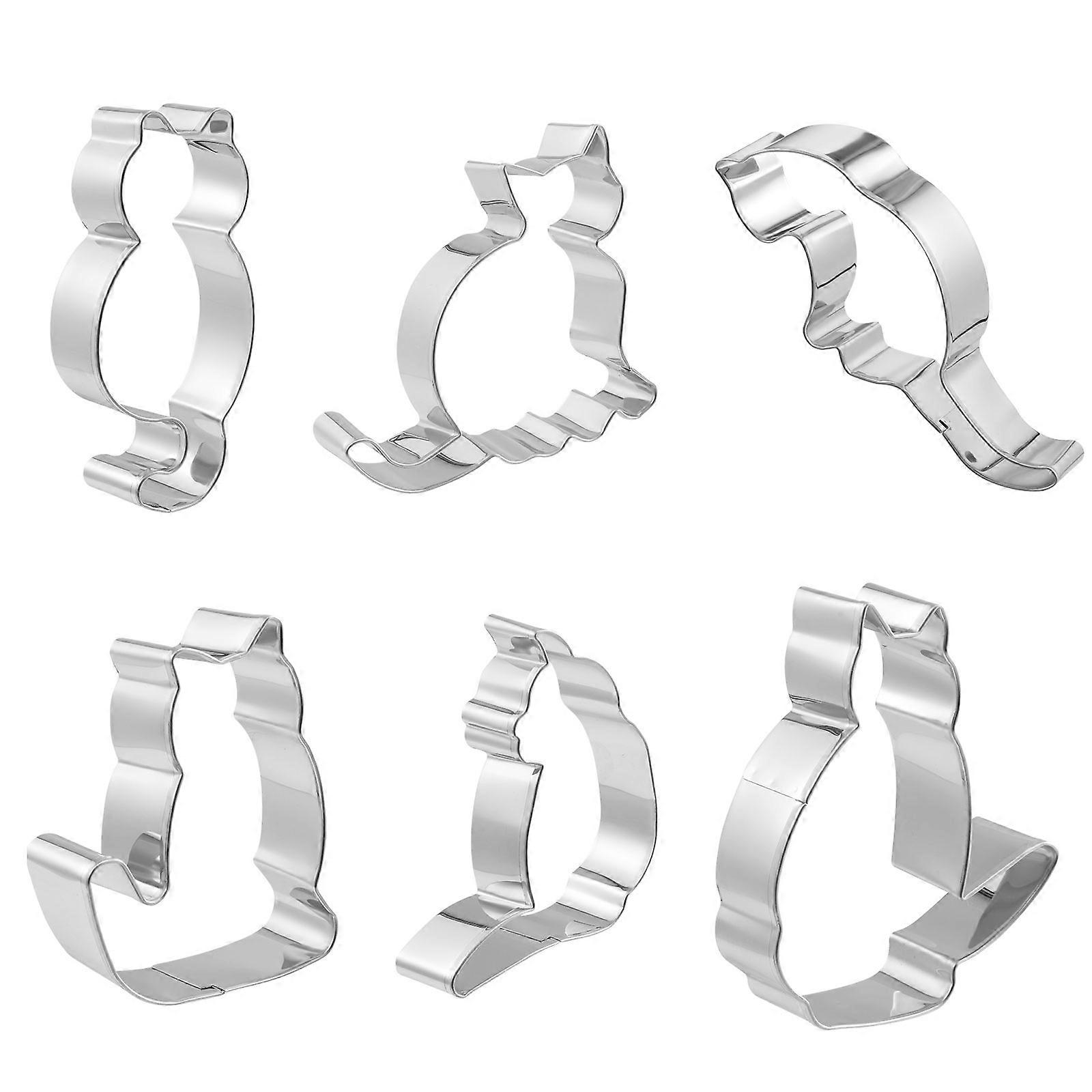 Creative Baking Lovely Cat Shape Biscuit Mold for Baking 12Pcs